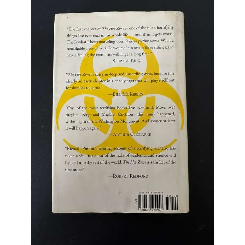 The Hot Zone Richard Preston Paperback True Story Virus Ebola Thriller Book - Picture 2 of 2